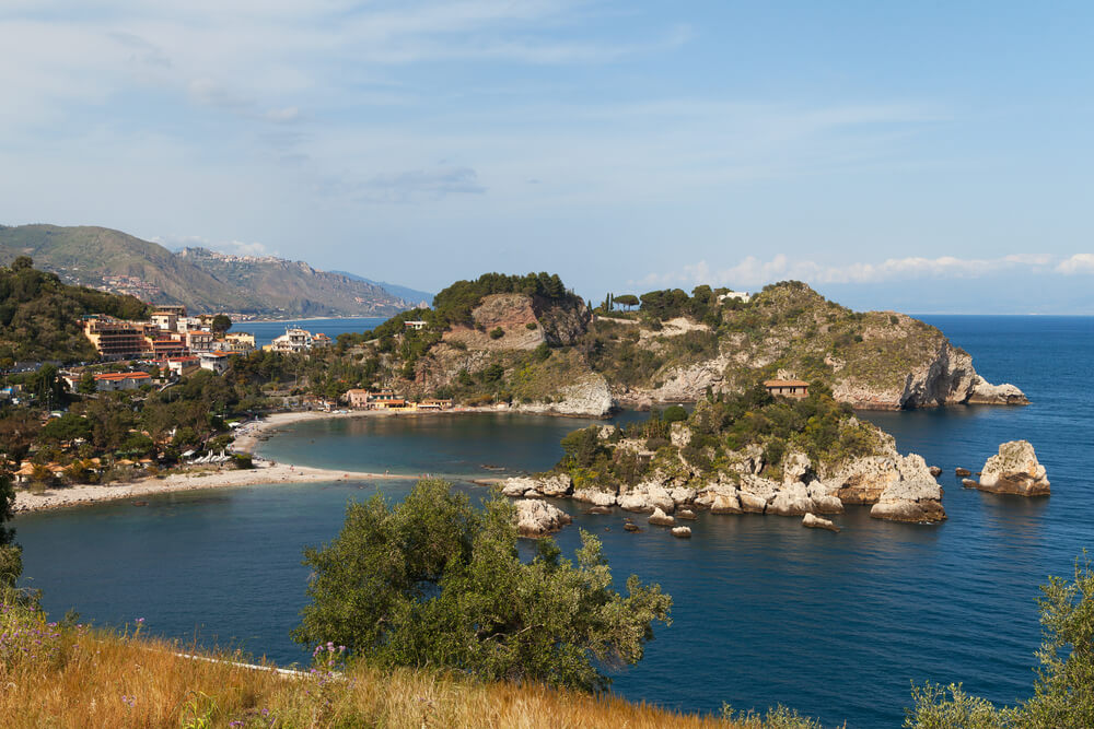 Isola Bella Beach near Taormina, Sicily, Italy