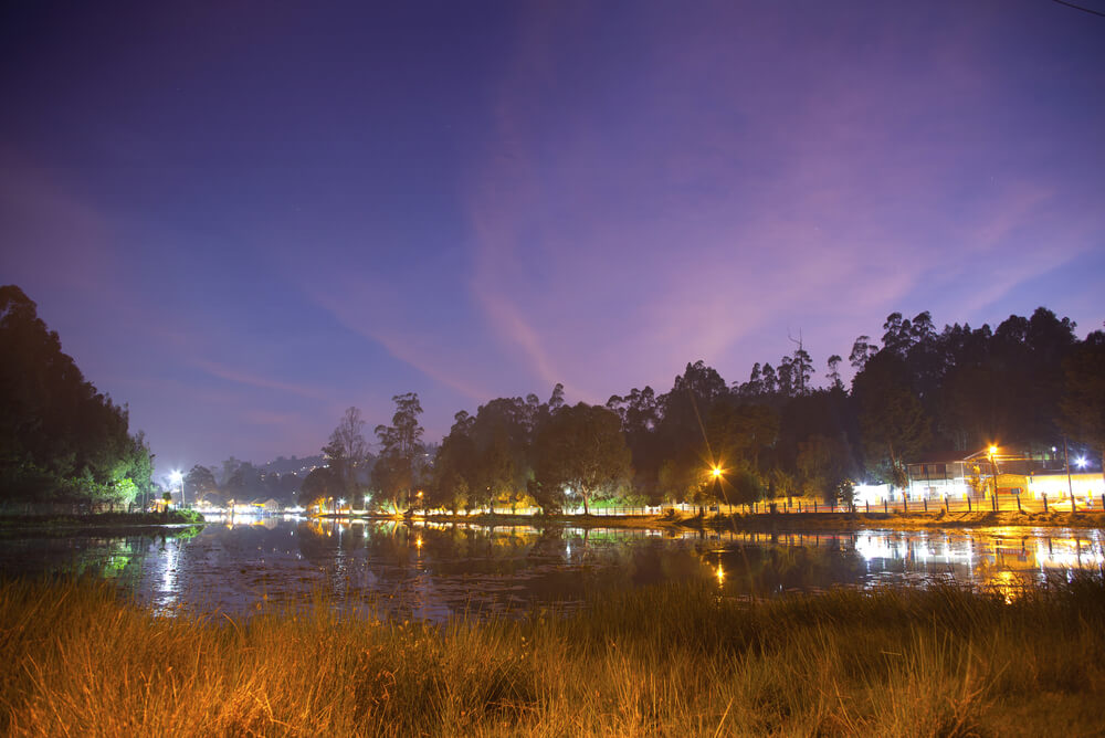Twilight in Kodaikanal, Beautiful Lake, Tamilnadu, India