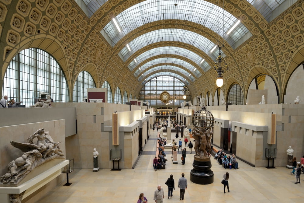 Visitors in the Musee d'Orsay - Museums in France