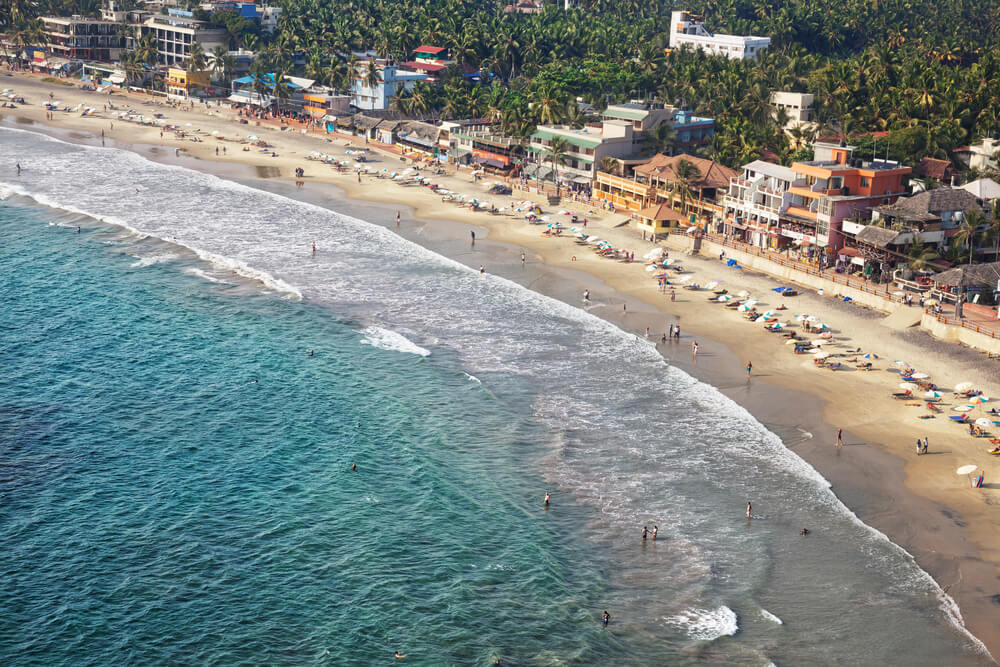 Restaurants and Hotels from Lighthouse in Kovalam - Kerala