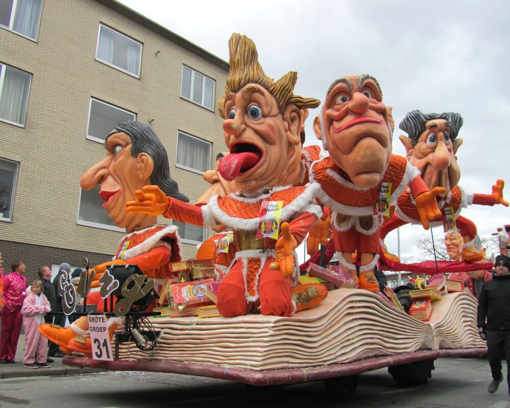 Caricatures, Annual carnival parade - Aalst