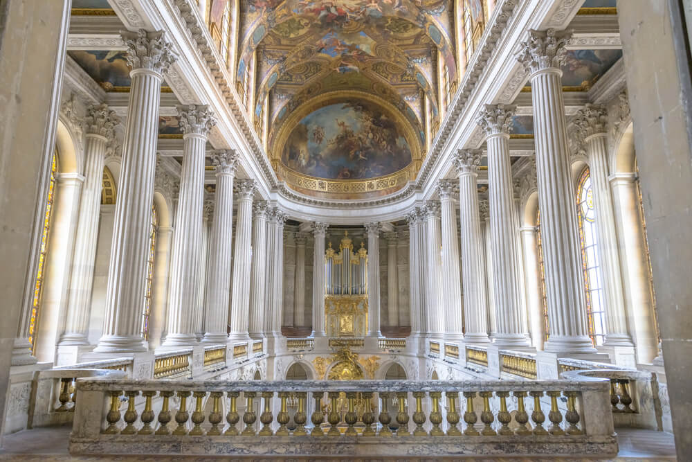 Famous Royal Chapel inside Versailles