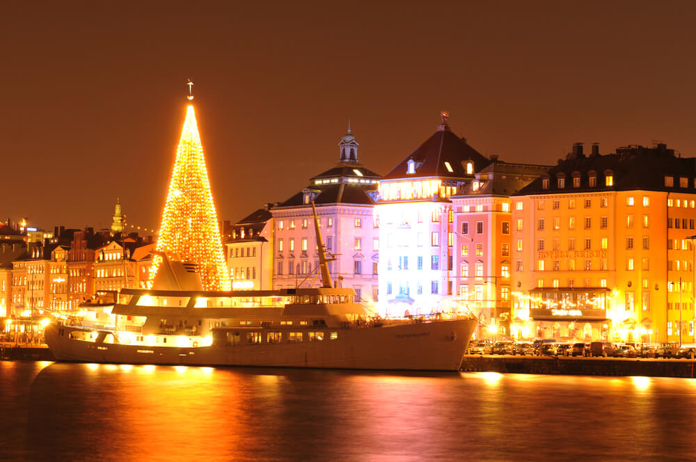 Old Architecture in Stockholm, Swedan at Christmas