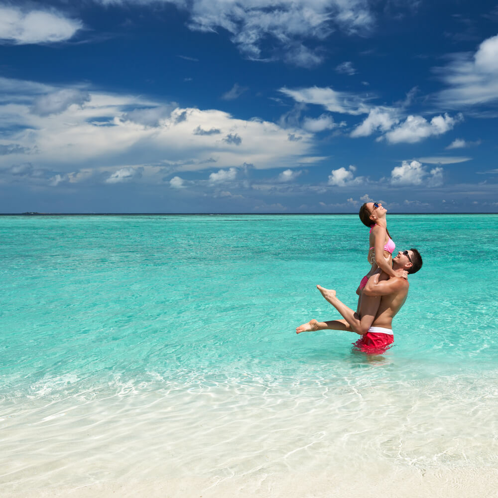 Couple on Maldive Beach