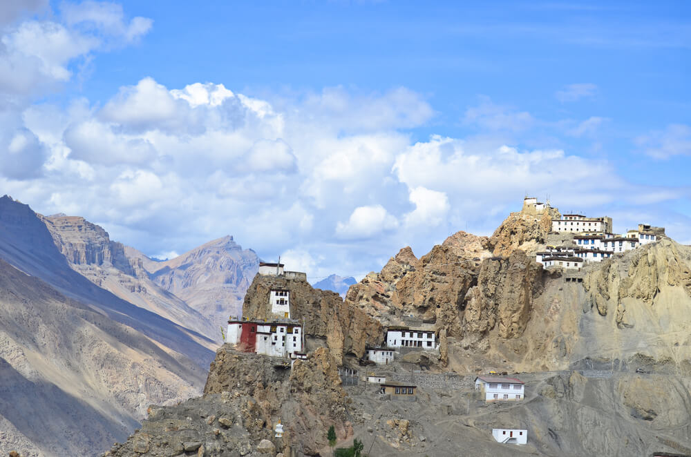 Dhankar Monastery in Himalaya Mountains