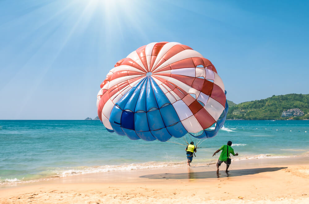 Parasailing at Patong Beach in Phuket