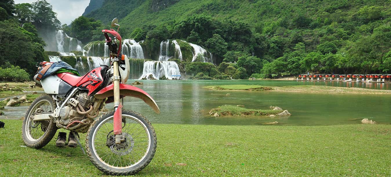 Motor biking in Vietnam
