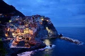 Pebbly beach of Fossola, Italy