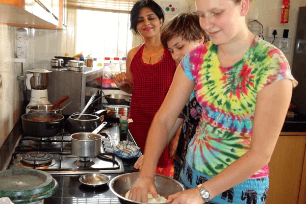 Learning local dishes Learning local dishes, Golden Triangle Tour