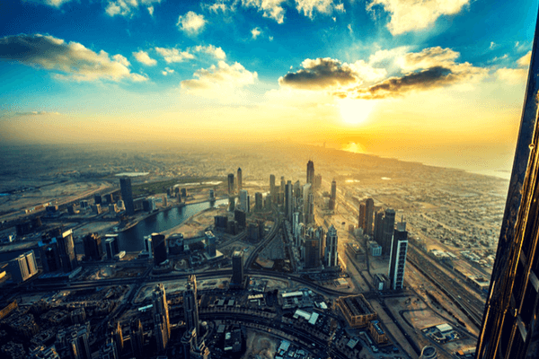 View from top of the Burj Khalifa Building View from top of the Burj Khalifa Building, dubai