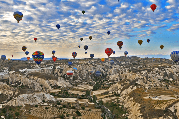 Hot-Air Balloon Ride - Best Honeymoon Destination Ho-Air Balloon Ride, Cappadocia, Turkey - Best Honeymoon Destination