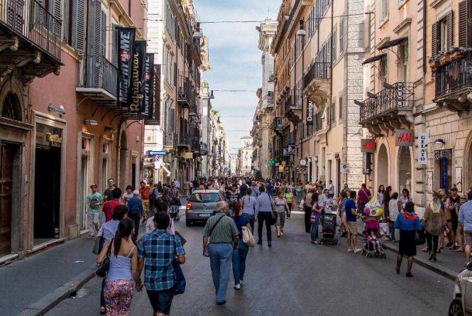 Via_Del_Corso-Rome - Places for Shopping in Italy Via_Del_Corso-Rome - Places for Shopping in Italy