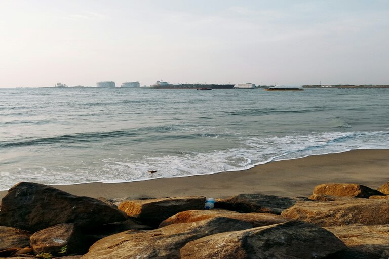 Beach with rocks